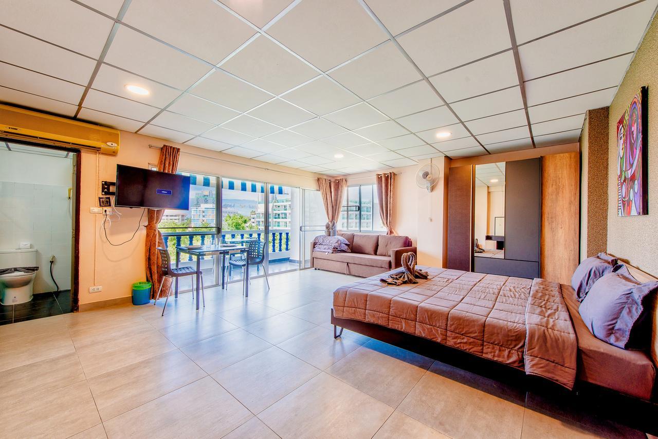 דירות פאטאיה Ruamchok Ocean View חדר תמונה